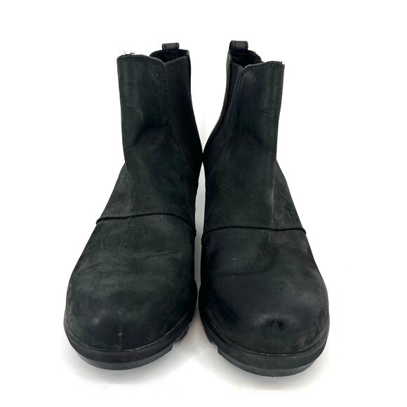 Sorel Women's 9.5 Black Suede Joan of Arctic Wedge‎ Waterproof Ankle Boots - Picture 3 of 8